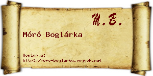 Móró Boglárka névjegykártya